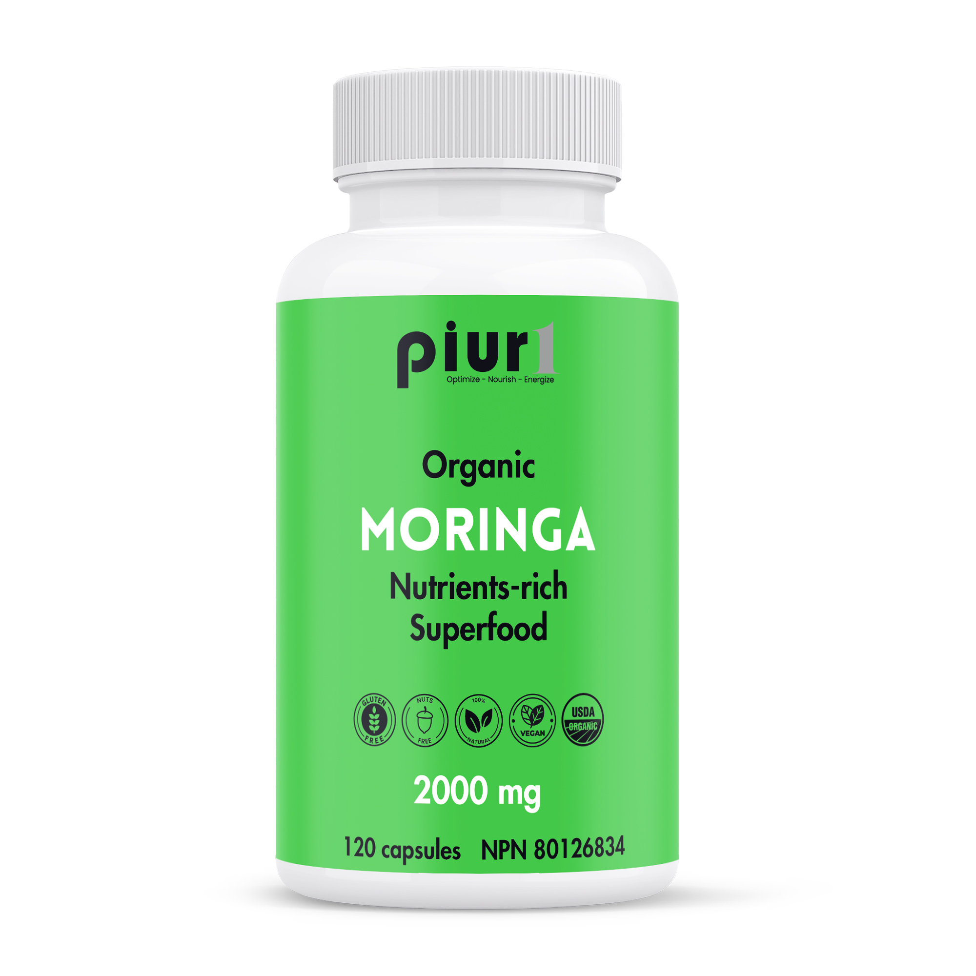 Piur1 Organic Moringa Capsules featured product